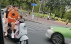 譚警官：中超球員家庭未戴頭盔騎電動車馬路中